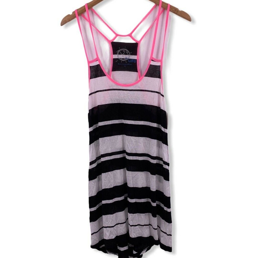 Blue Life Striped‎ Tank Dress XS New With Tags